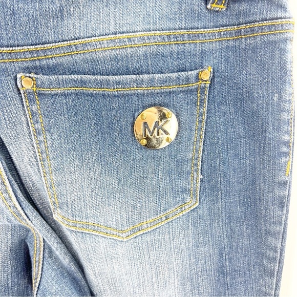 ✅ MICHAEL MICHAEL KORS WIDE LEG CROPPED JEANS SIZE 10 PETITE - Picture 6 of 8